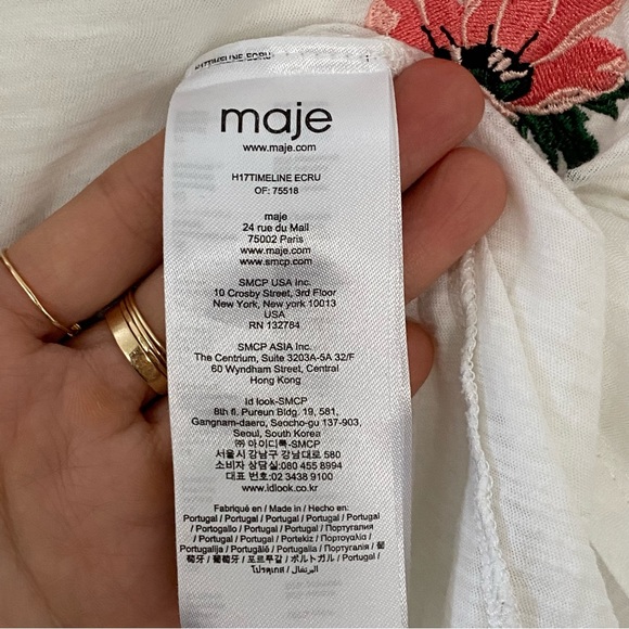 Maje Embroidered Tee - Picture 7 of 8